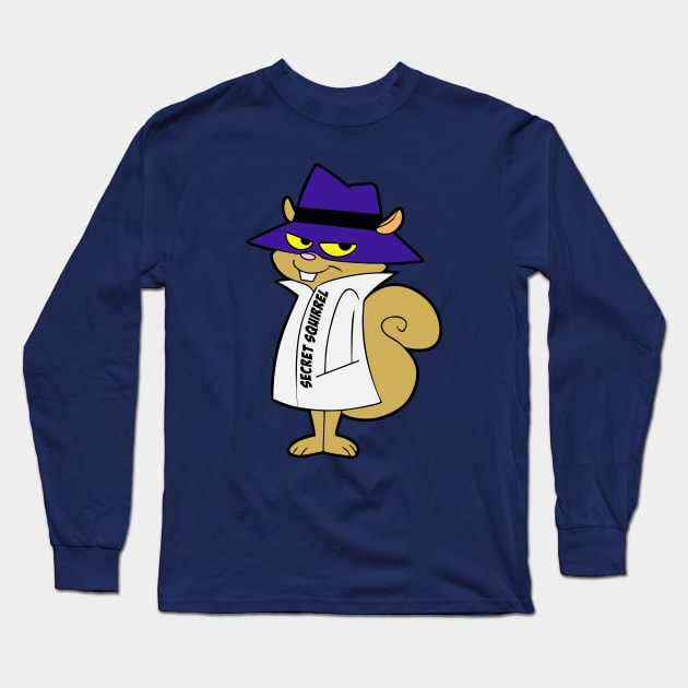 Secret Squirrel Long Sleeve T-Shirt by ManulaCo